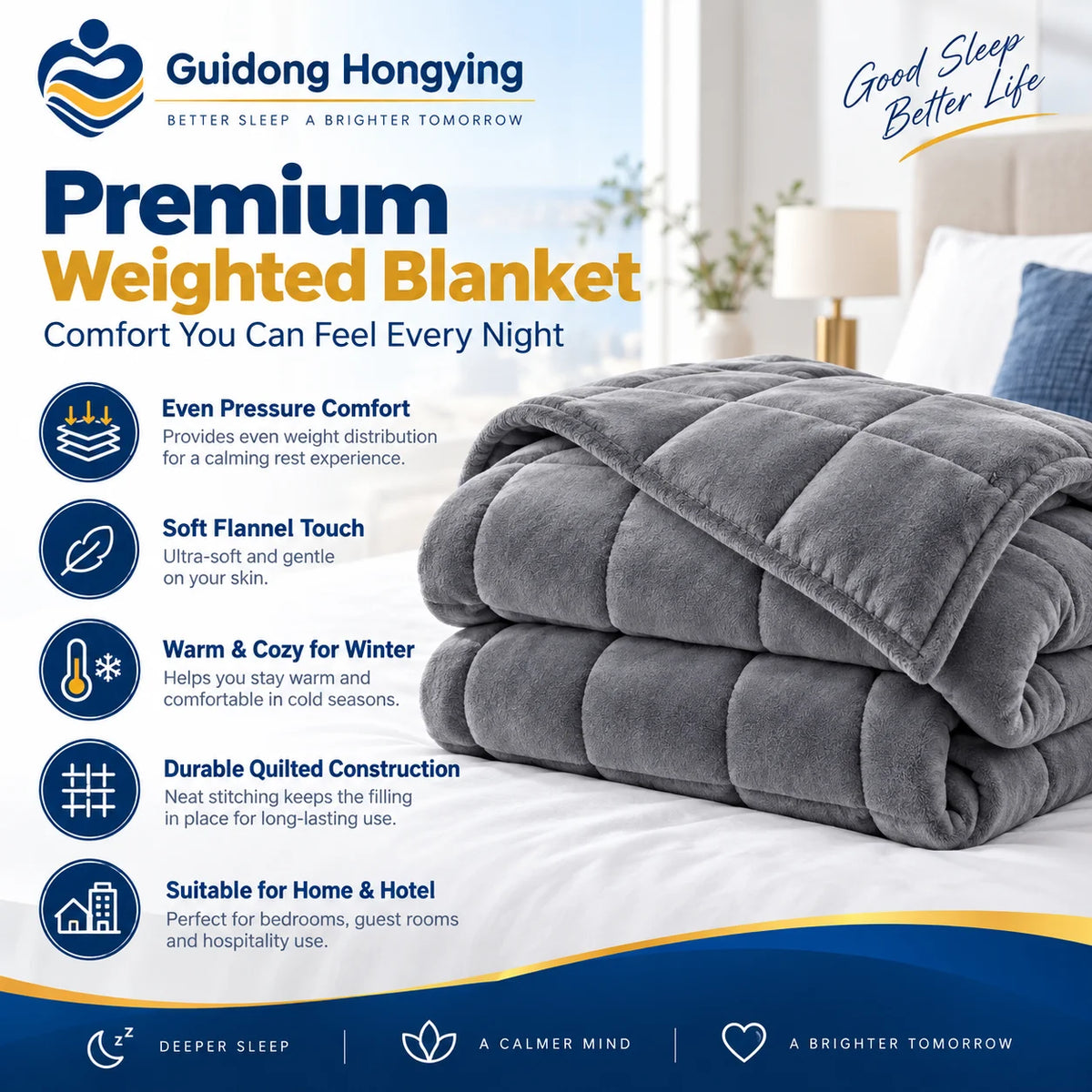 Superior Weighted Blanket Chunky Knit Velvet Weighted Blanket for Adults and Kids