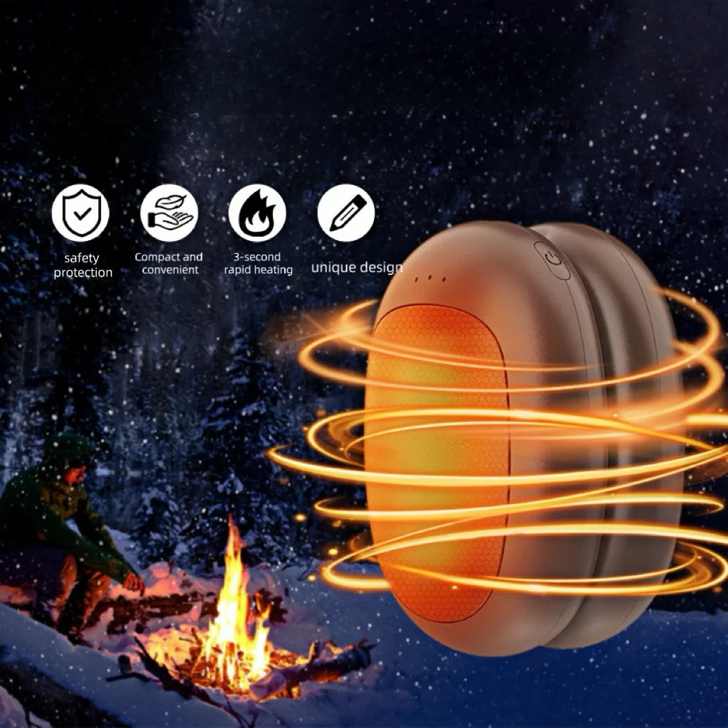 Portable Pocket USB Rechargeable Hand Warmer Quickly Heating Up Magnetic Hand Warmers