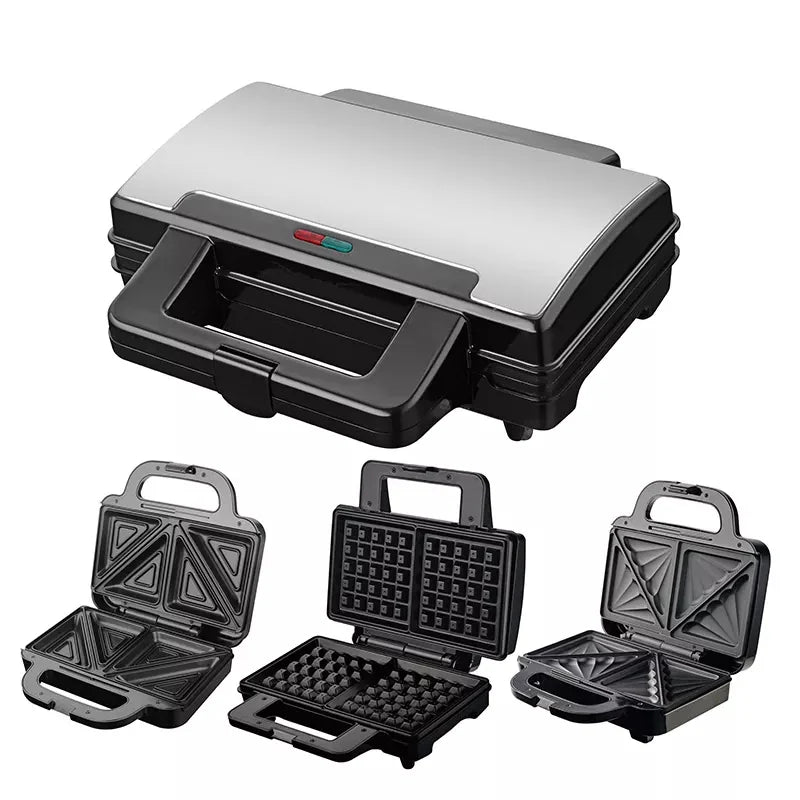 7 6 5 4 3 2 in 1 Waffle Maker Sandwich Toaster 4 Slice Toastie Maker Panini Press Grill