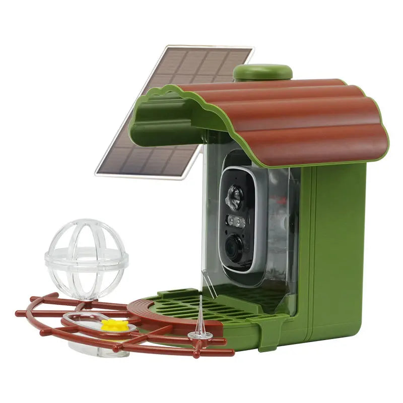 Outdoor Waterproof Solar Bird Feeder with Camera WiFi Smart APP Remote Video Suitable