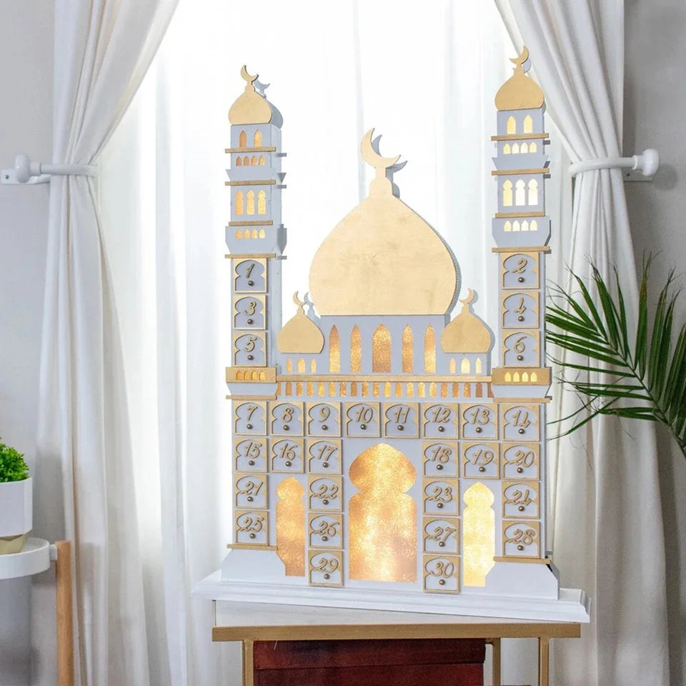 DIY Ramadan Advent Calendar With Drawer Box Ramadan Countdown Calendar for Eid Mubarak