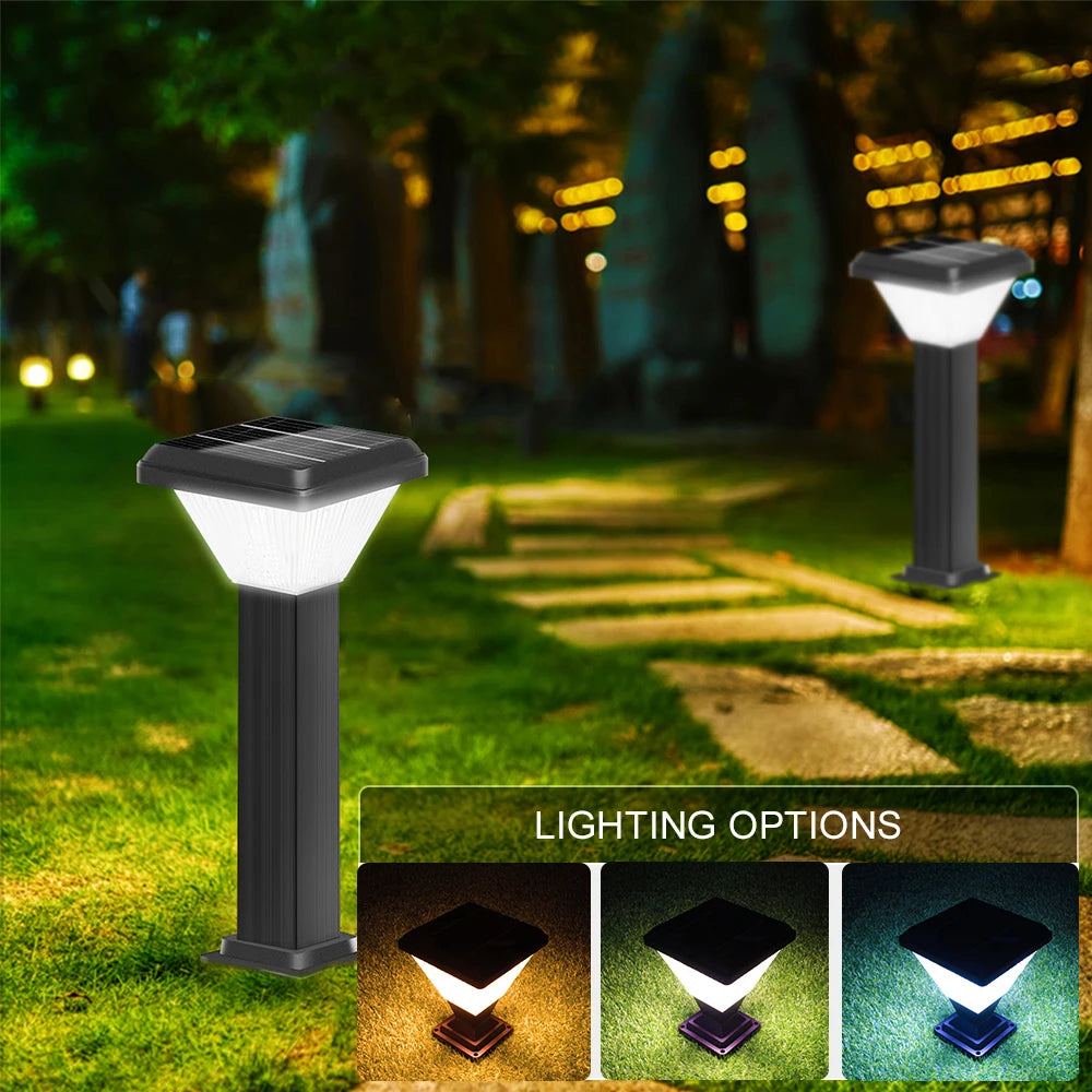 New Pattern Design Waterproof LED Solar Garden Outdoor Landscape Lawn Ground Pathway