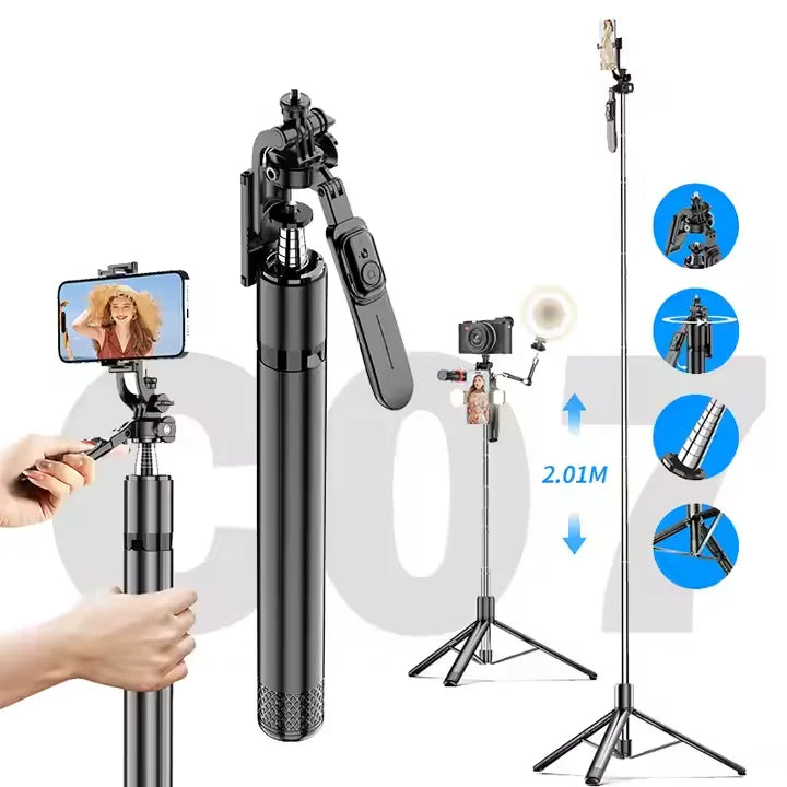 Most Popular Aluminium Alloy Balanced & Stable Shooting Selfie Stick Tripod
