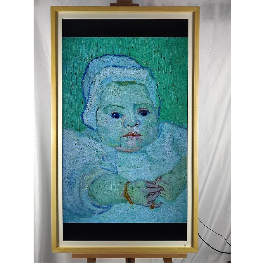 10.1 21.5 22 27 43 50 55 Inch Wooden NTF 4K LCD Digital Photo Frame For Indoor Use