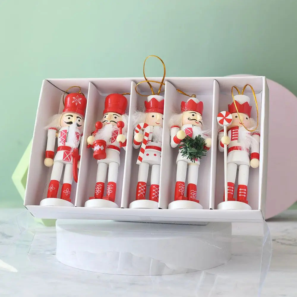 13CM Navidad Cascanueces Soldier British Sweater Christmas Wooden Large Giant Outdoor