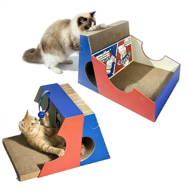 Lightweight Corrugated Cat Scratching Board Flat Pack Cat Scratcher Easy Shipping Space