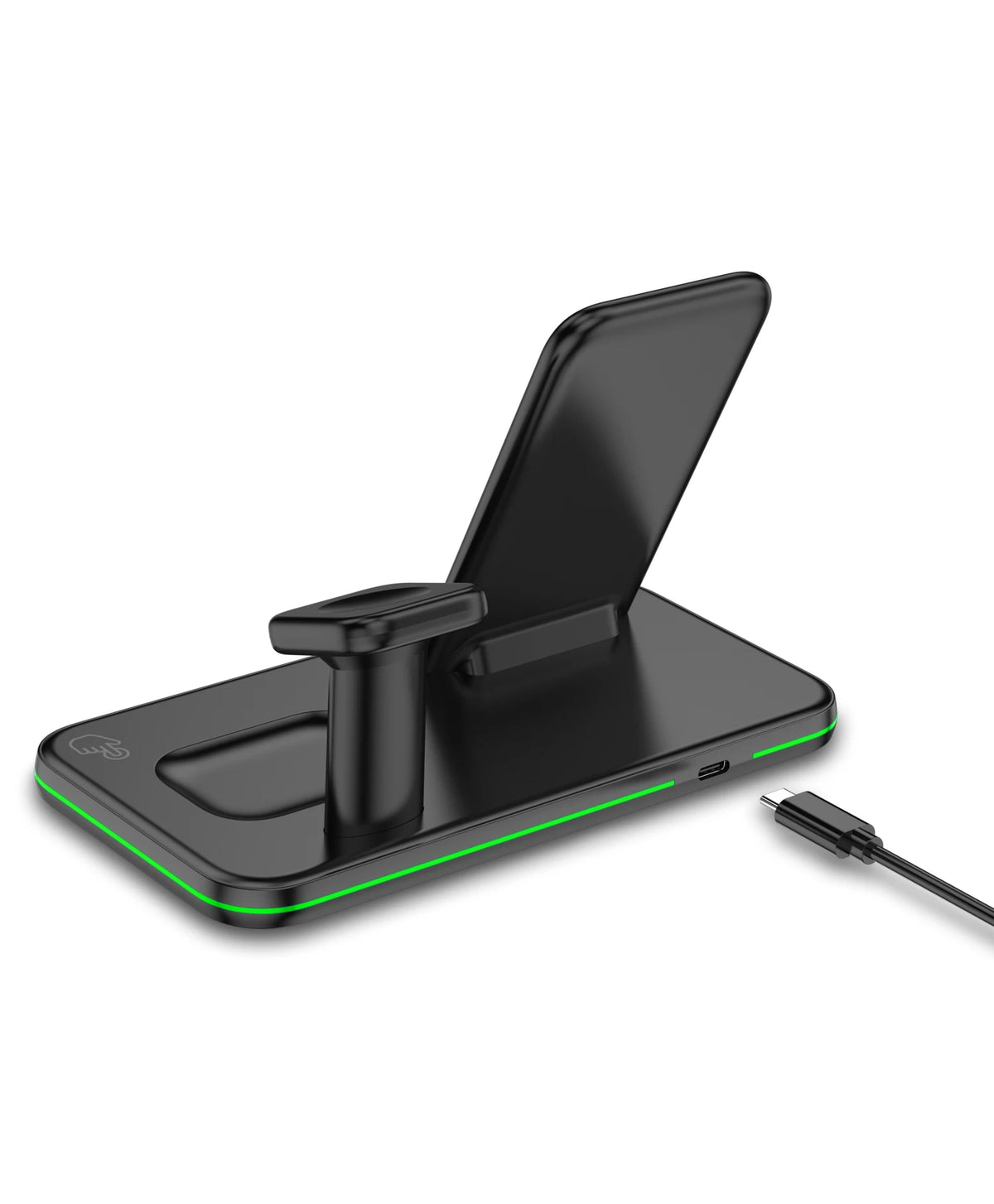 Sale 3 in 1 Foldable 15w Fast 3 in 1 Wireless Charger Stand for Iphone and Android 3 in 1