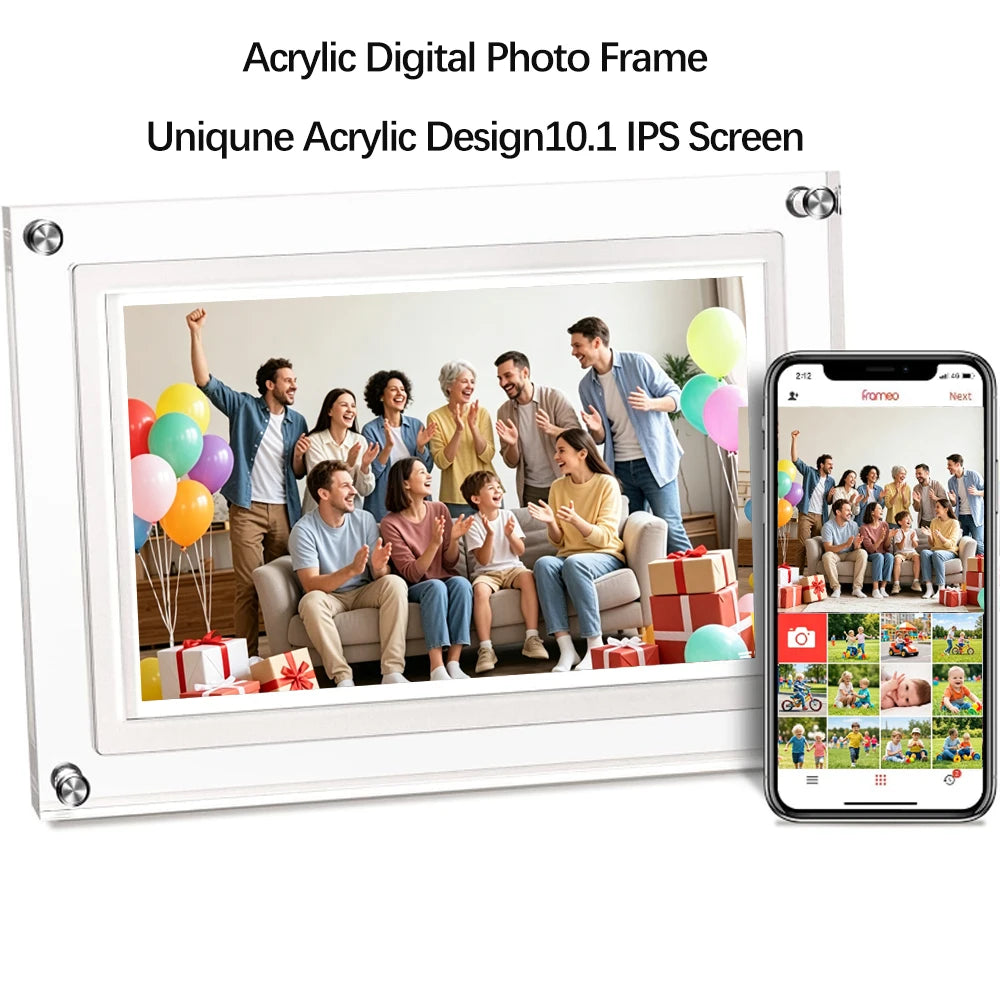 7 Inch WiFi Digital Photo Frame 1024*600 IPS HD Cloud Smart Digital Picture Frame 8GB