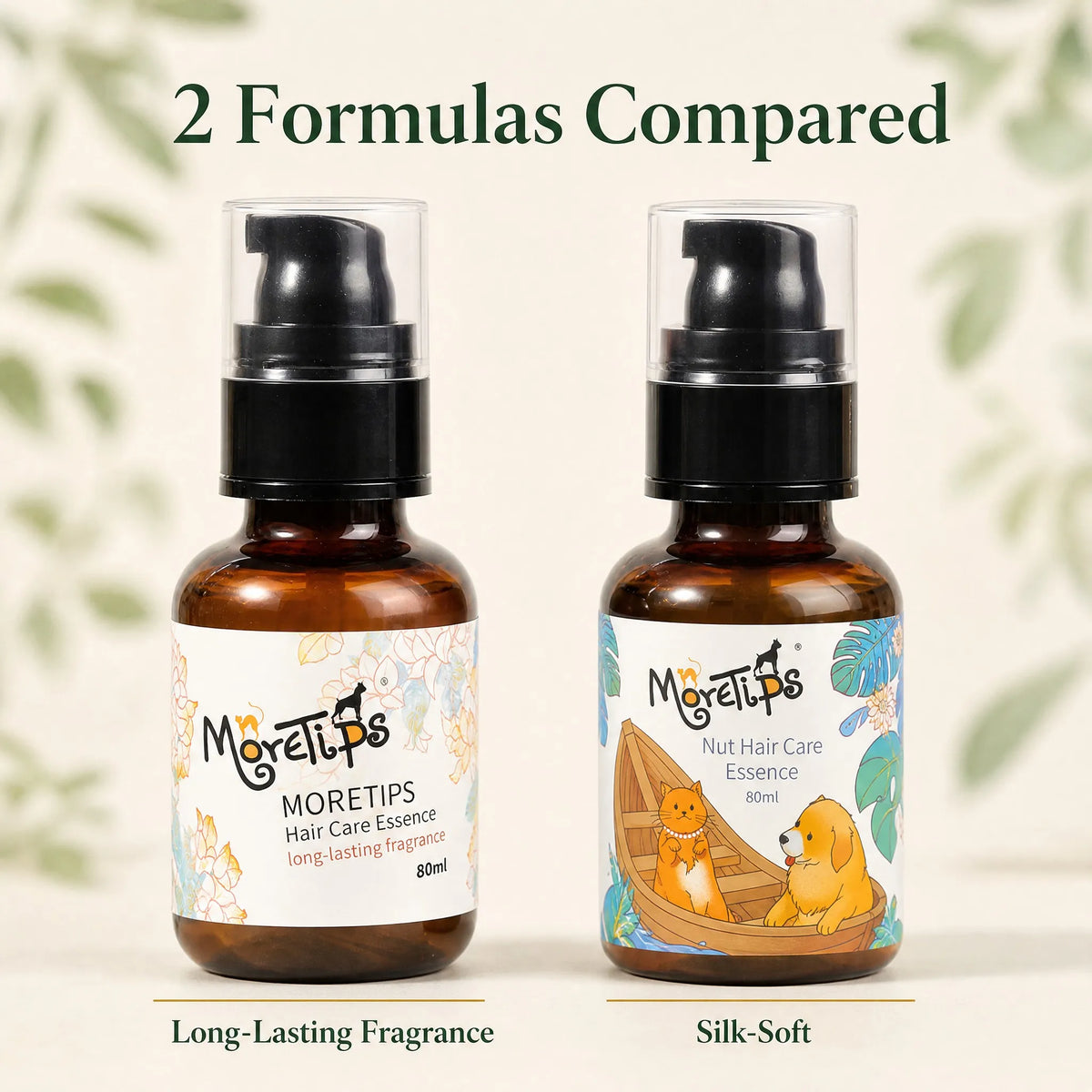 Pet Hair Care Spray Silk Smooth 80ml Nut Essential Oil Argan Oil Silk Protein Anti