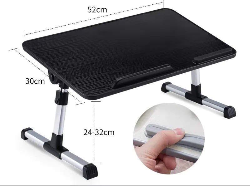 Multi-Angle Adjustable Laptop Stand Table Household Lazy Study Table on the Bed Folding
