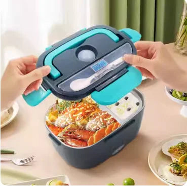Stainless Steel Heating Self Lunch Box Portable Food Warmer Container Electric Lunch Box