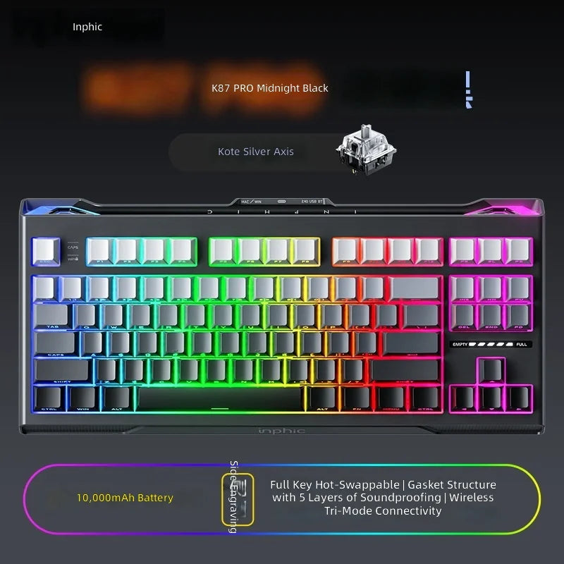 K87PRO Mechanical Keyboard USB Wireless Wired Three-Mode Customized E-Sports Gaming