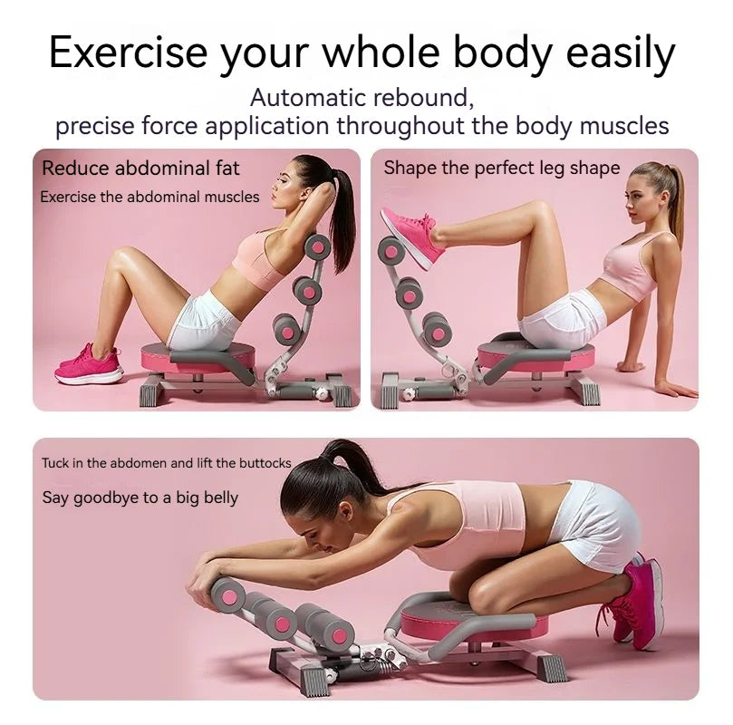 360° Rotating and Twisting the Waist Abdominal Roller With Knee Mat for Muscle Volume