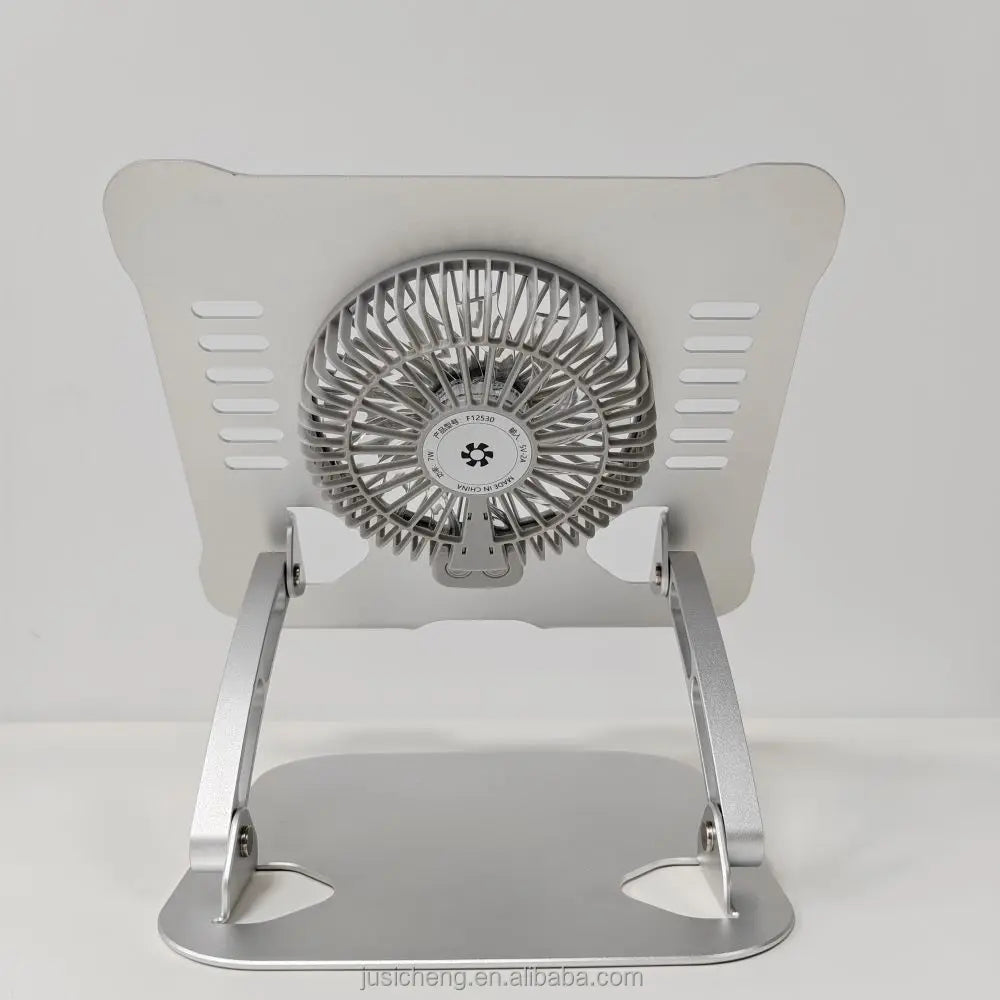 Aluminium 360 Rotatable Laptop Stand Adjustable Tablet Rotate Stand with Cooling Fans