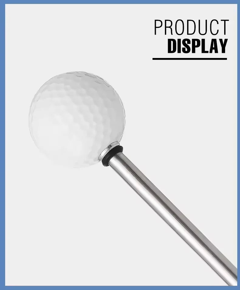 Indoor Golf Swing Trainer Stainless Steel TPE Construction Rubber Grip Shaft Swing
