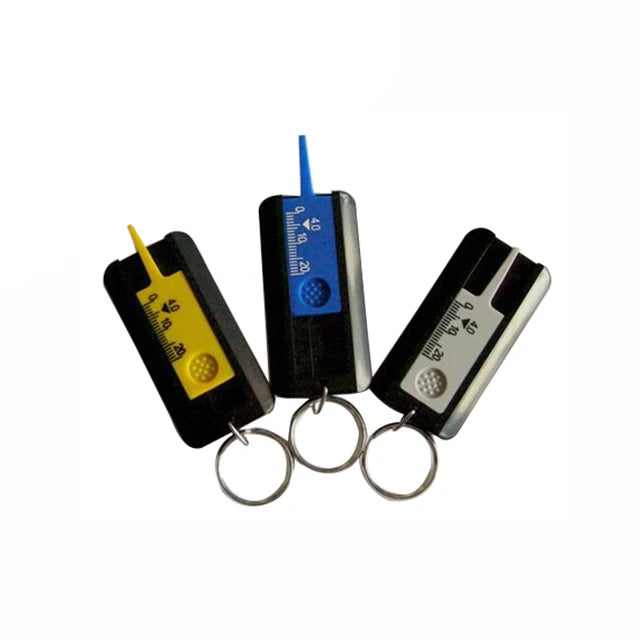 Promotion Gift of Tire Tread Depth Gauge with Ring (Pack of 3)