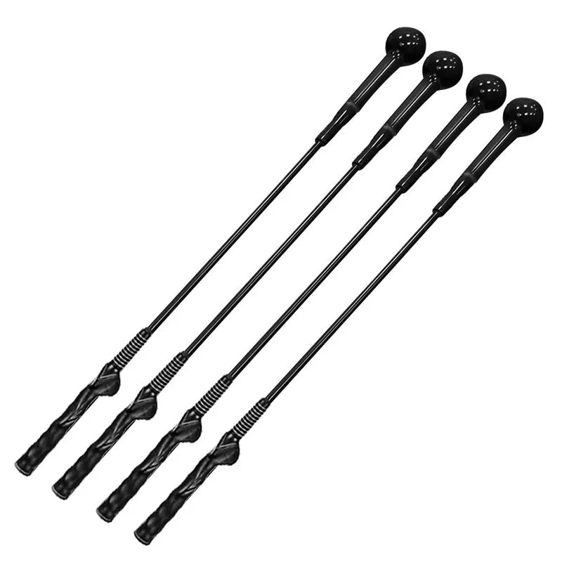 Weighted Silicone Head Golf Swing Training Rod, 40in/48in Eco-Friendly Rubber Shaft