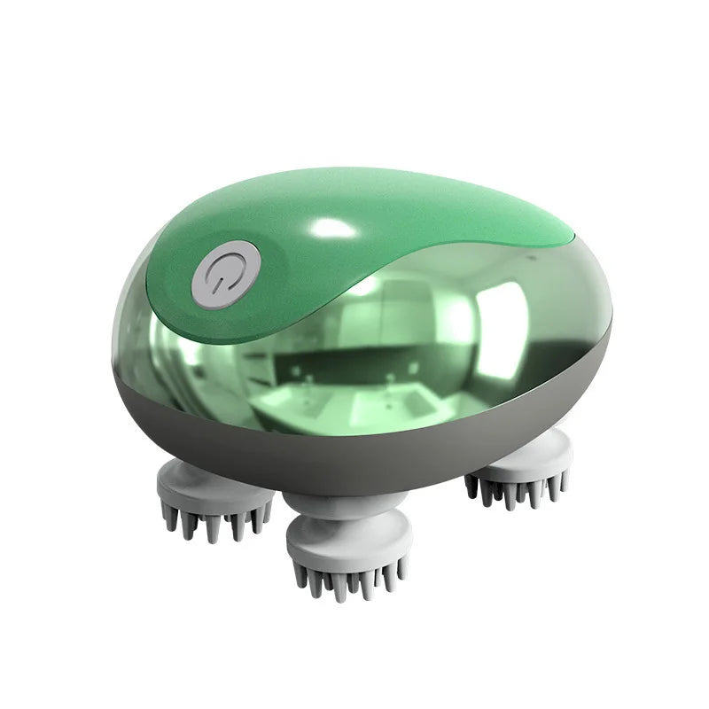 Promotion Portable Cordless Electric Octopus Head Massager Automatic Silicon Neck Relax