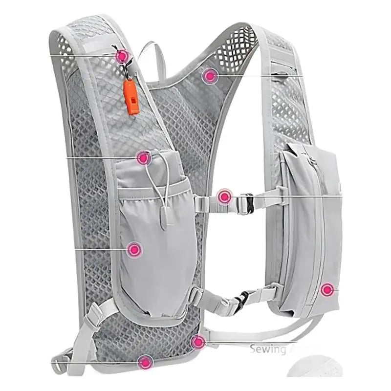 Running Hydration Vest Backpack Lightweight Insulated 1.5L Water Bladder