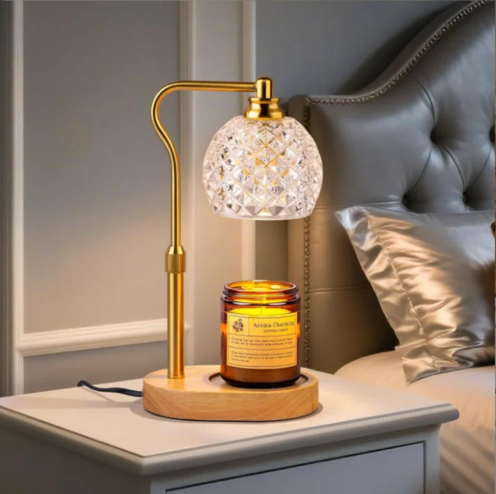 Candle Warmer Lamp with Dimmer Timer Electric Light Vintage Dimmable Wax Melting Lamp
