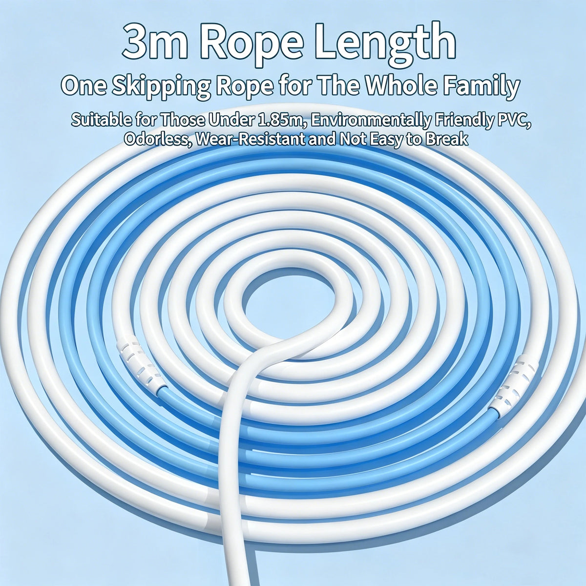 USB Rechargeable Digital Smart Jump Rope, Adjustable Length, Countdown & Counting