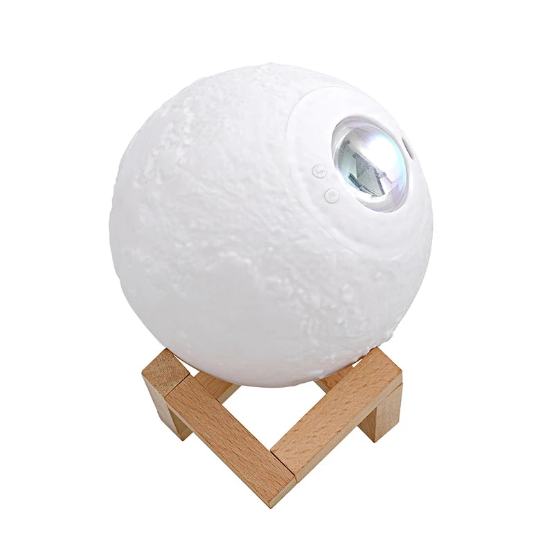 Mini Sunset Projection 3D Moon Lamp PVC USB Rechargeable Dimmable LED Night Light Bedroom