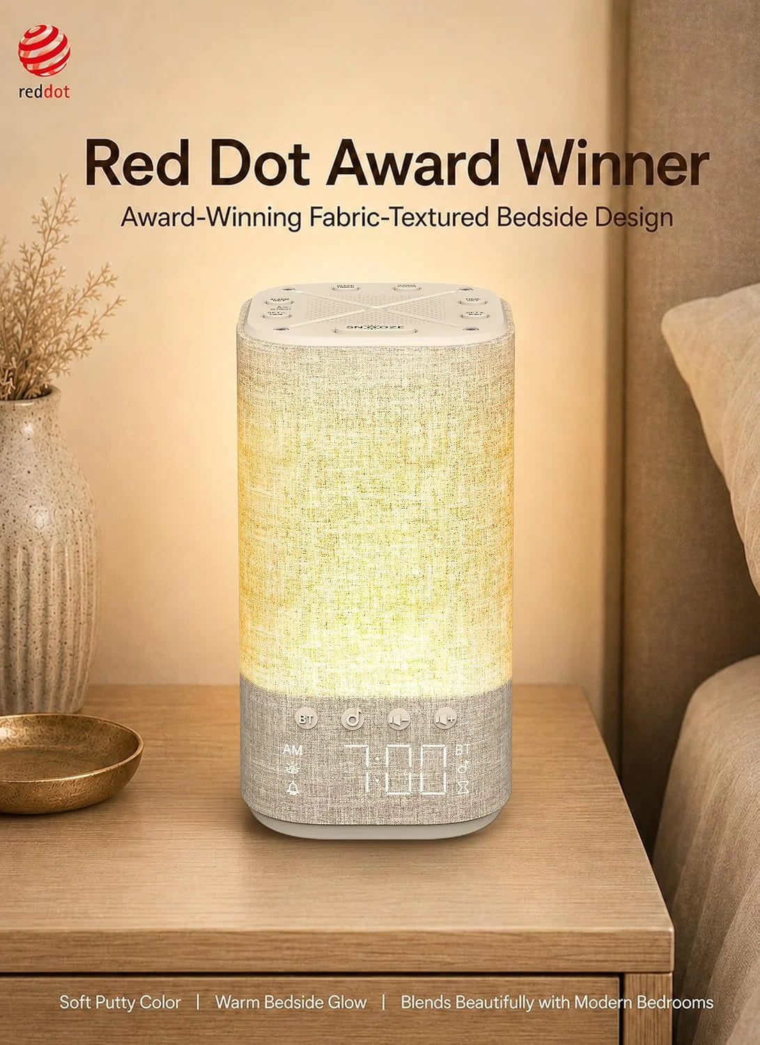 Sunrise Alarm Clock Sound Machine: Natural Wake Up Light Clock with Bluetooth Speaker