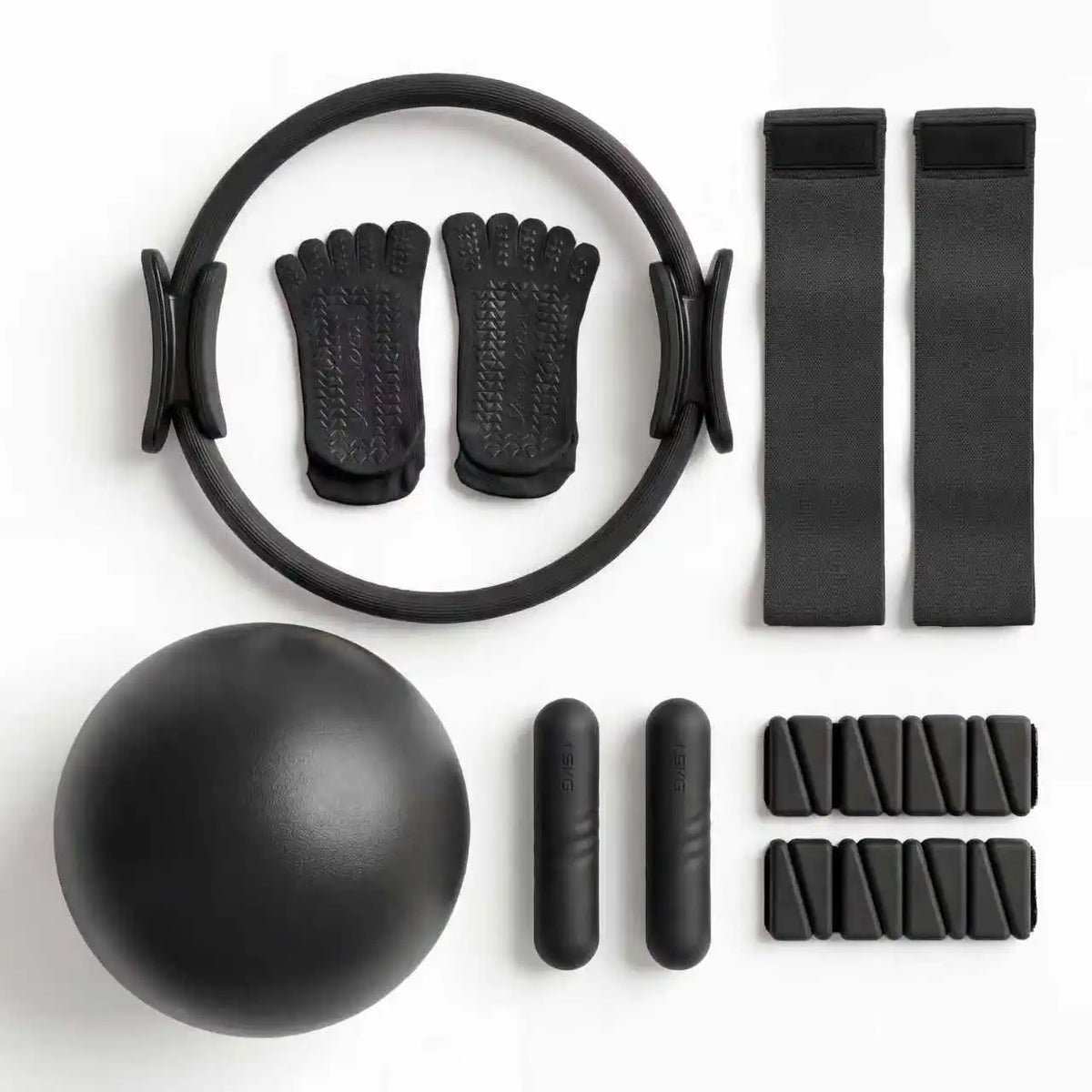 Pilates Bar Kit Adjustable Resistance Bands Fitness Equipment Home Workout Training