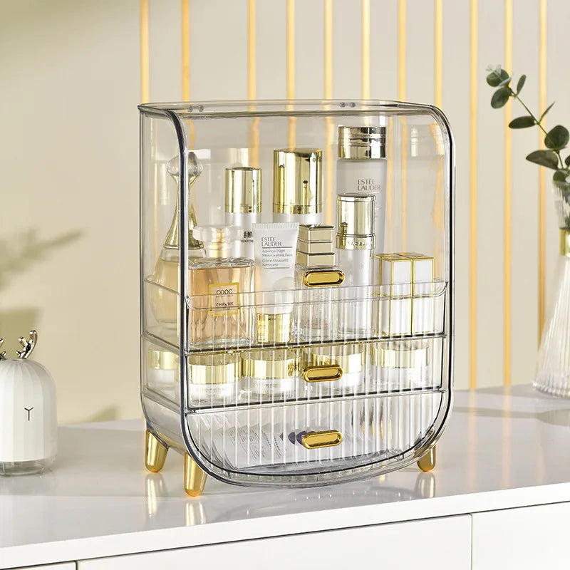 JX Light Luxury Transparent Acrylic Organizer Plastic Cosmetic Storage Box for Lipstick