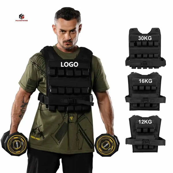 Weighted Vest Training Adjustable Iron Block Workout Body Strength Training Weight Vest