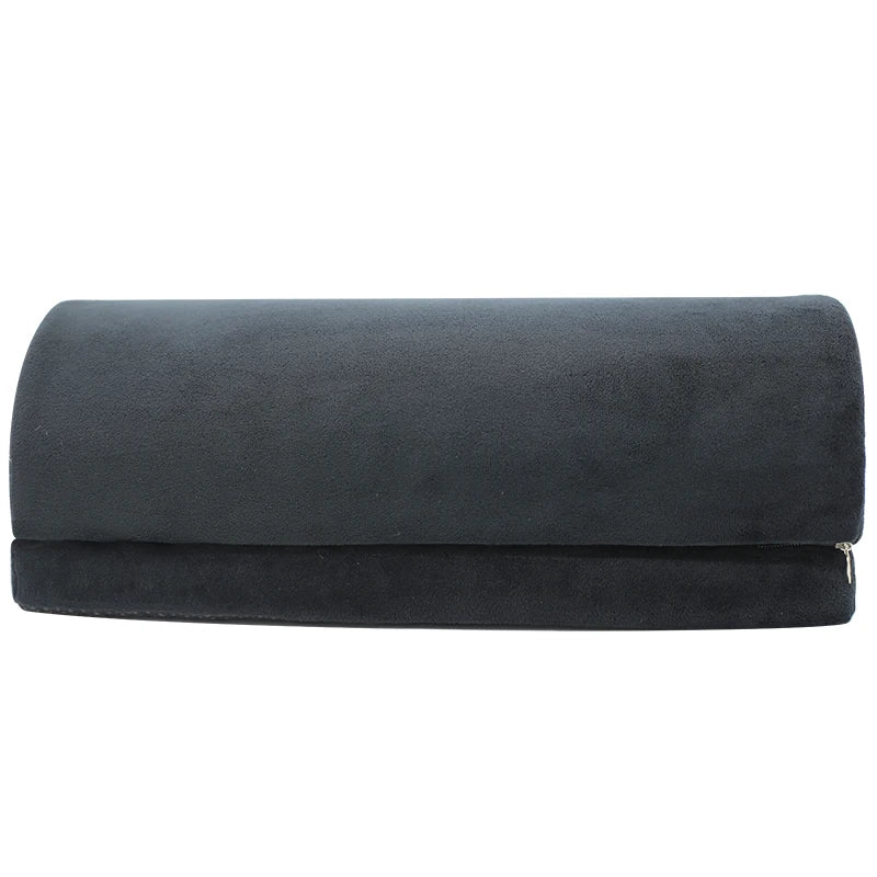 Custom Adjustable Home Office Half Moon Bolster Memory Foam Footrest Pillow Under Desk