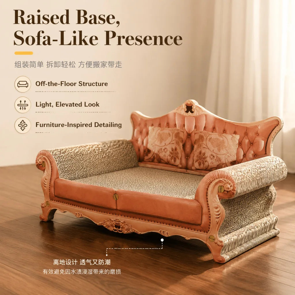 Creative Cat Sofa Scratcher Replaceable Corrugated Cardboard Pad Replaceable Core Cat