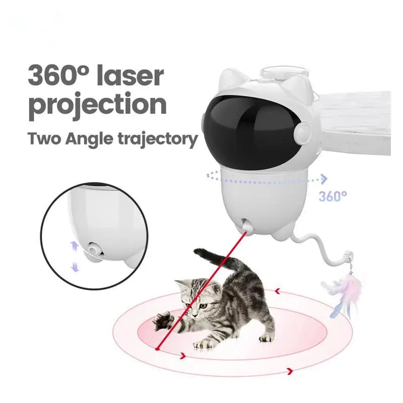 3 1 Interactive USB Rechargeable Motion Activated Motorised Luxury Eco-Friendly Laser Toy