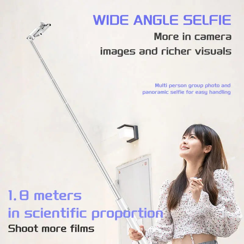 Auto Open and Close Selfie Stick Tripod Automatic Integrated Portable Tripod Travel