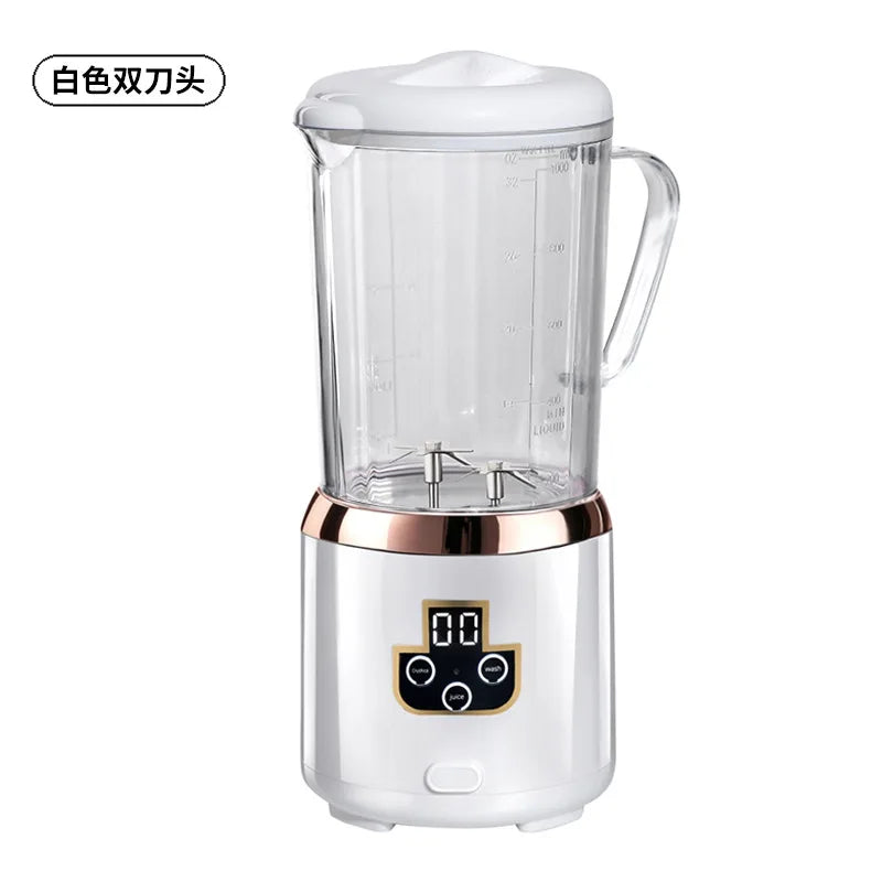 Household Rechargeable 1L Juice Blender Multi-Functional Fruit Smoothie Cup Portable