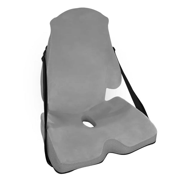 Car Seat Cushion with Back Support Pillow Enhanced Comfort Memory Foam Design for Pain