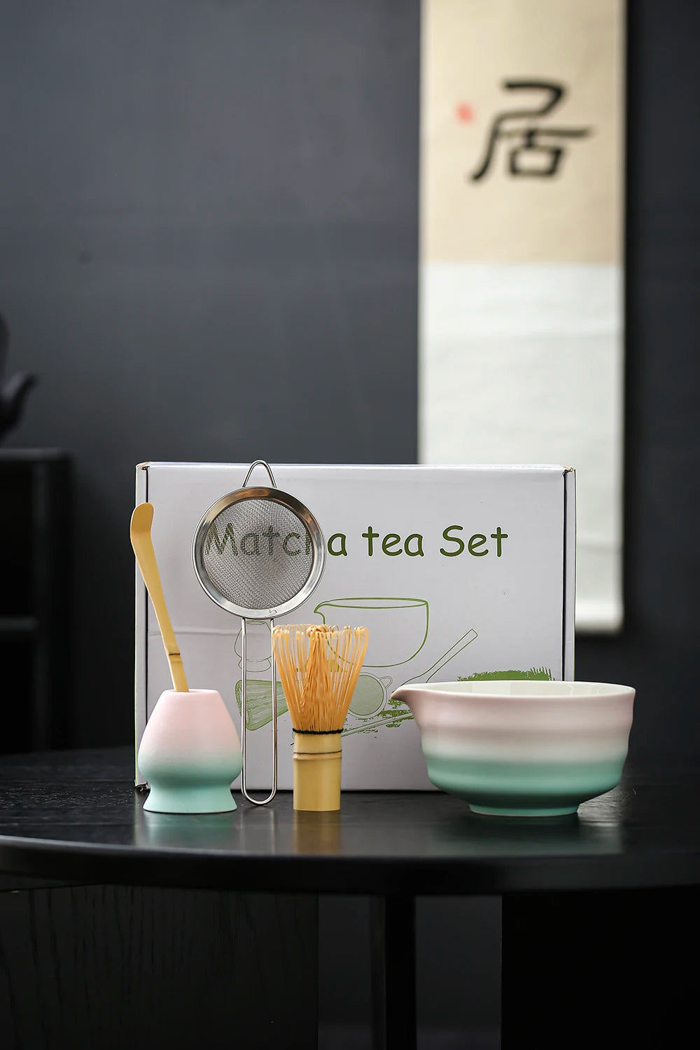 Customization Magnetic Closure Gift Box Professional Matcha Kit Luxury Japanese Chawan