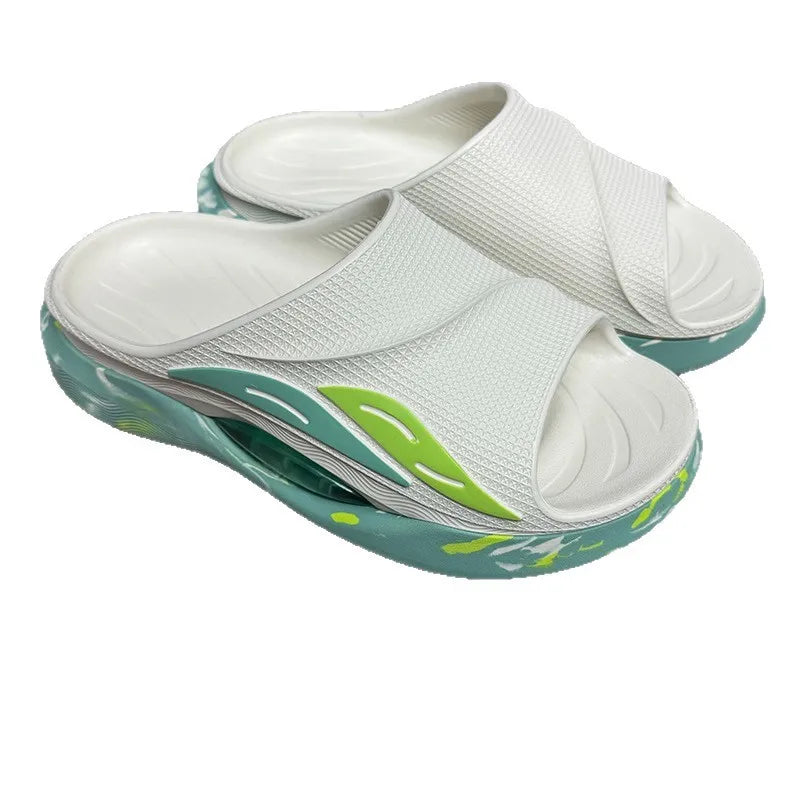 Men'S and Women'S EVA Platform Slide Slippers Solid Soft Lightweight Comfortable Open Toe
