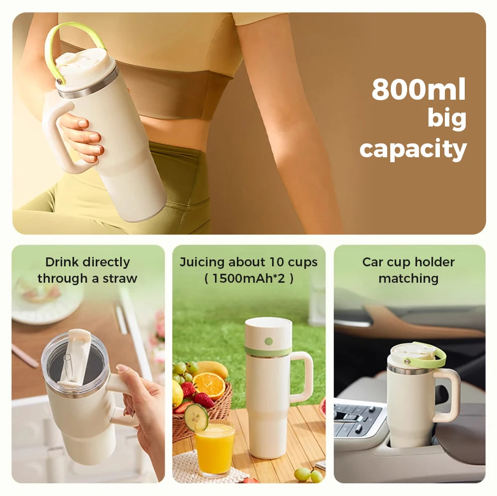 Wireless Juicer Cup For Smoothies Mini Blender Portable For Home&Travel Battery Operated