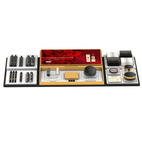Acrylic Countertop Display Stand Multi Layer Organizer for Lipstick Makeup Set Cosmetic