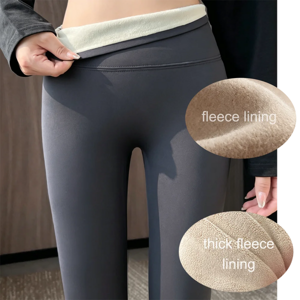 Custom Solid Elastic Waist USA Winter Autumn Straight Leg Scrunch High Waist Compression