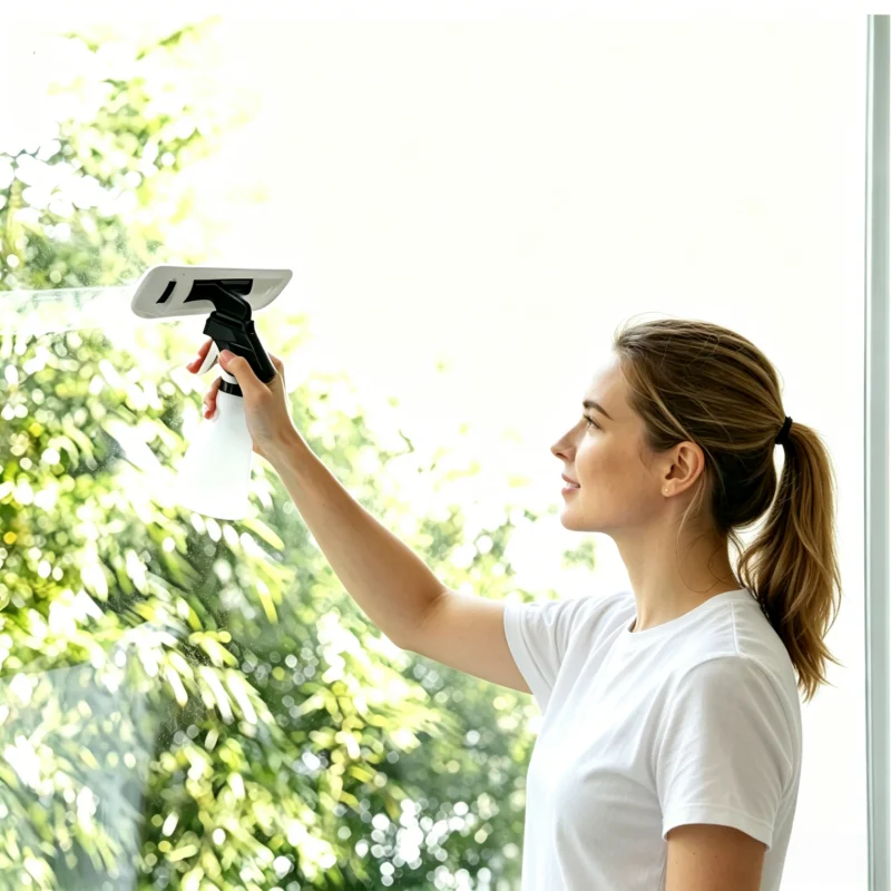 Rechargeable Handheld Glass Vacuum Cleaner Wet Dry Window Squeegee RV Household Car