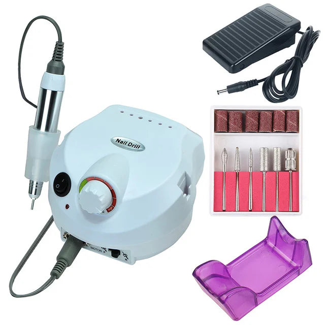 Professional Electric Nail Drill Machine Manicure Pedicure Salon Equipment 35000 RPM