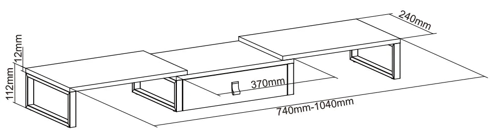 Wooden Desktop Organizer with Optional Drawer Computer Monitor Stand Desk Riser Laptop