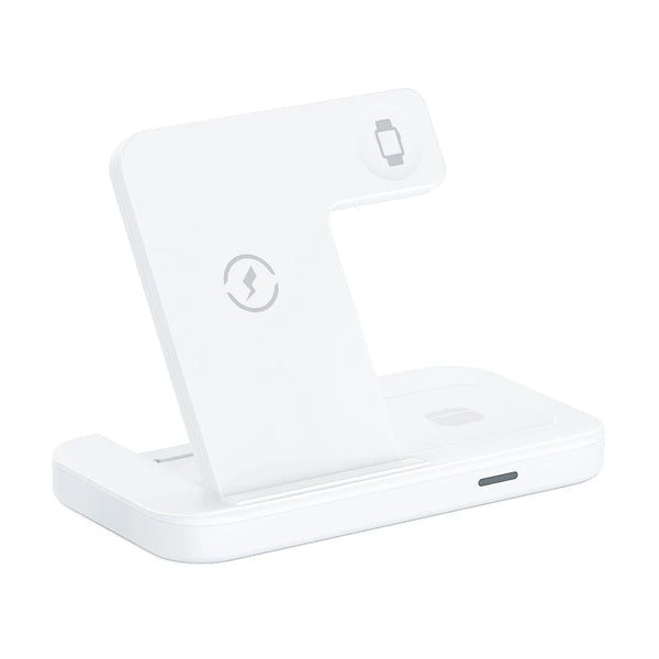 3 in 1 for Wireless Charger Dock Station with Type-C Port 15W Fast Charging Foldable