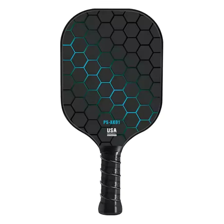 Durable Lightweight Honeycomb Core Carbon Fiber 16mm Portable Pickleball Paddle Sets