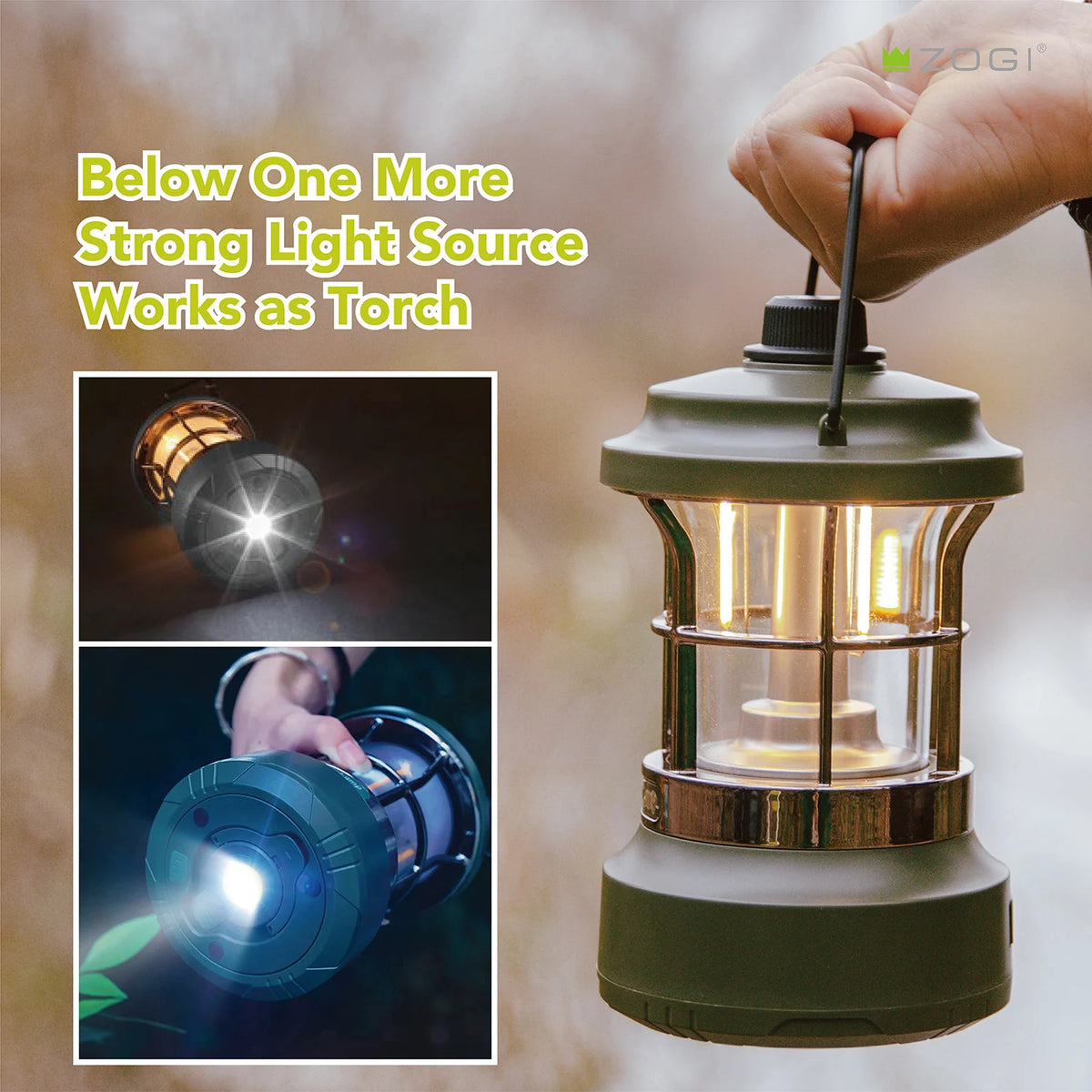 Multi-Function Waterproof Rechargeable Retractable String LED Retro Lantern Lamp Camp