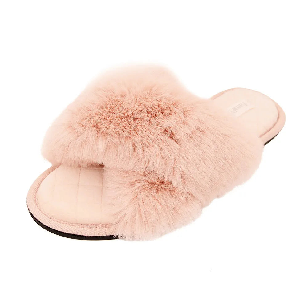 New Slip-on Casual Vacation Platform Cross Toe Super Soft Slippers Sandals Women'S Outer