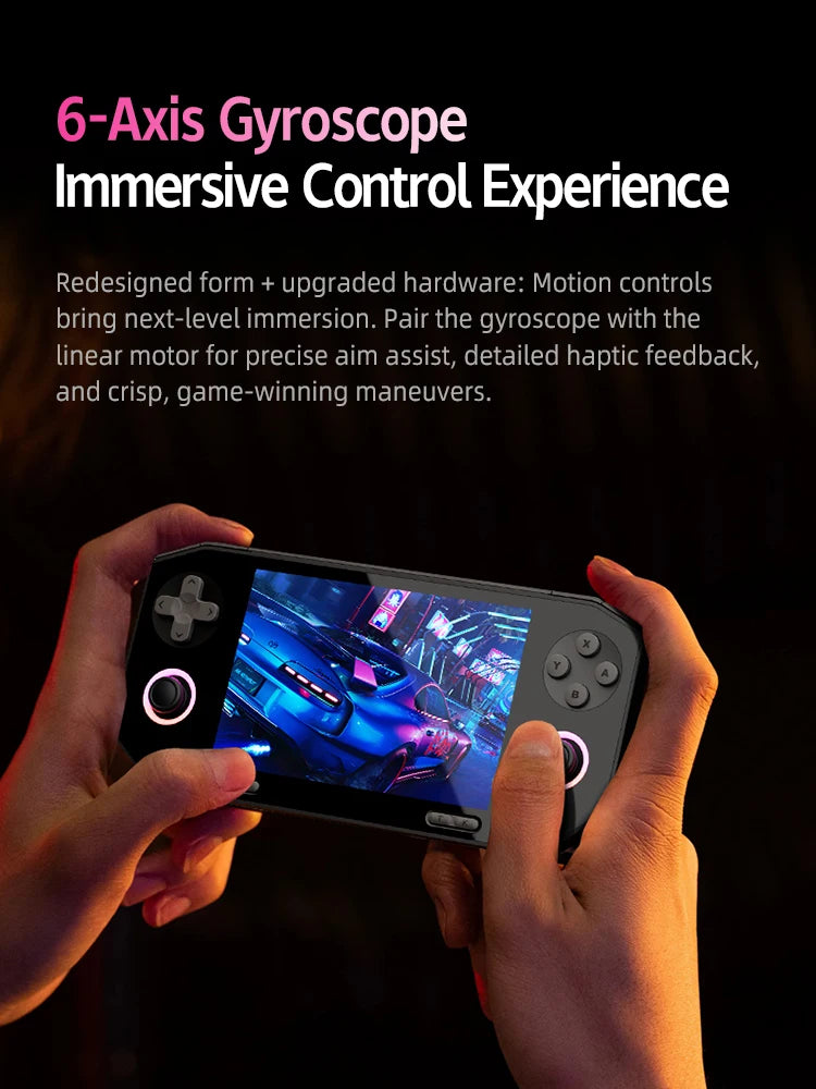 EX8 Retro Game Console Android 14 System Open Source Handheld Console 4.88-Inch HD Screen