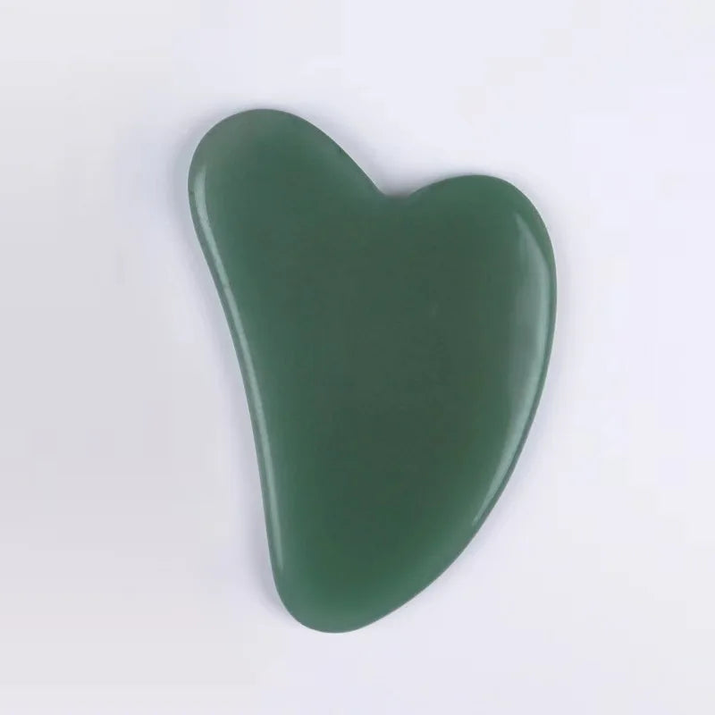 Natural Crystal Gua Sha Stone with Optional Face Roller in 9 Colors